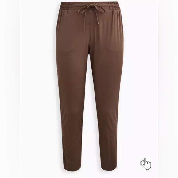 NWT New Torrid Relaxed Taper Stretch Challis High-Rise Tie-Front Pant 0 - Picture 4 of 4